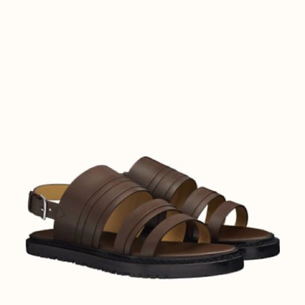 Hermès Remo Brown Sandals
